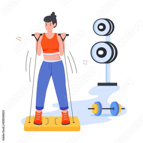 Mini Illustrations Depicting Physical Training