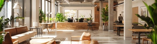An entrepreneur consults with a business strategist in a modern coworking space