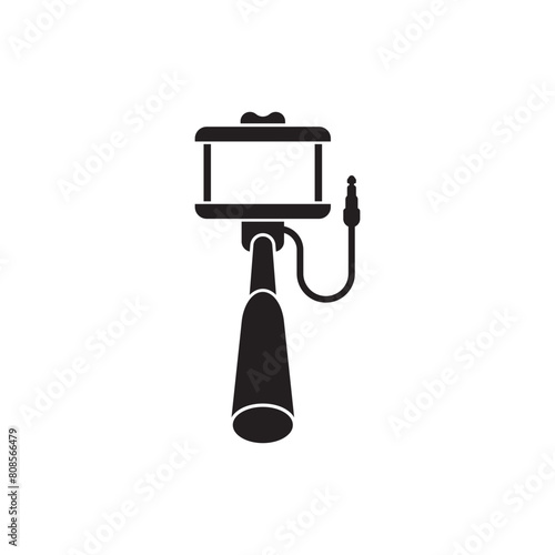 Selfie stick logo symbol icon, vector illustration design