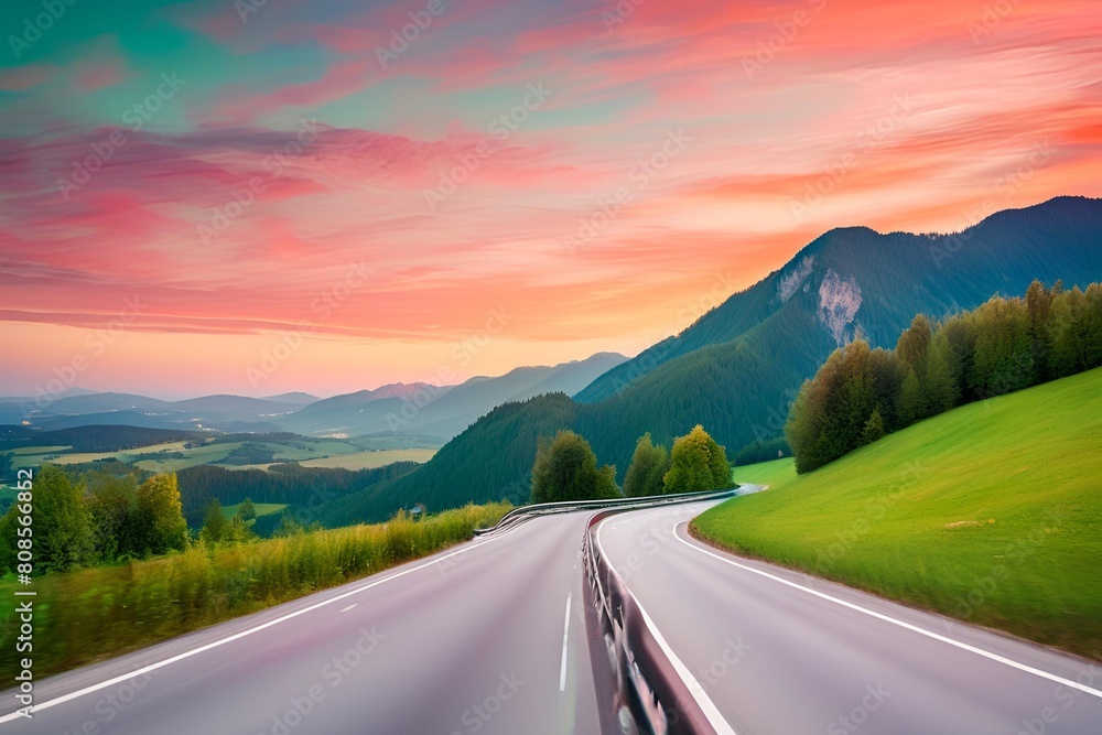 road to the mountains road to the mountains