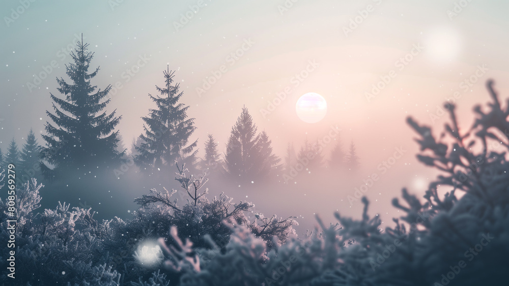 Fototapeta premium Minimalist Harmony: Light-Colored Nature Background for Websites