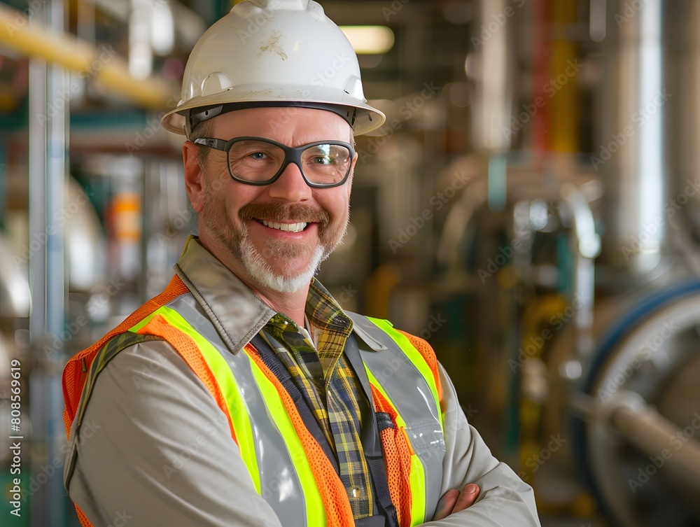 Standard for working Environmental Health and Safety Specialist. Realistic image of safety person and team. Standard for working Environmental Health and Safety Specialist. Realistic image of safety person and team.