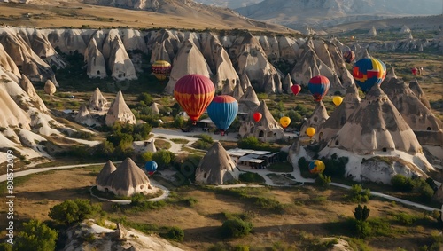 colored balloons in cappadocia