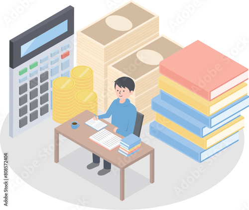 教育・勉強にかかる費用のイメージイラスト