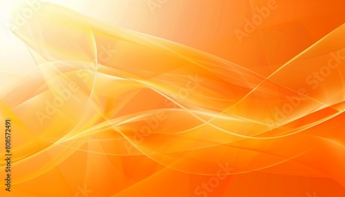 AI generated illustration of a vibrant orange background with swirl patterns