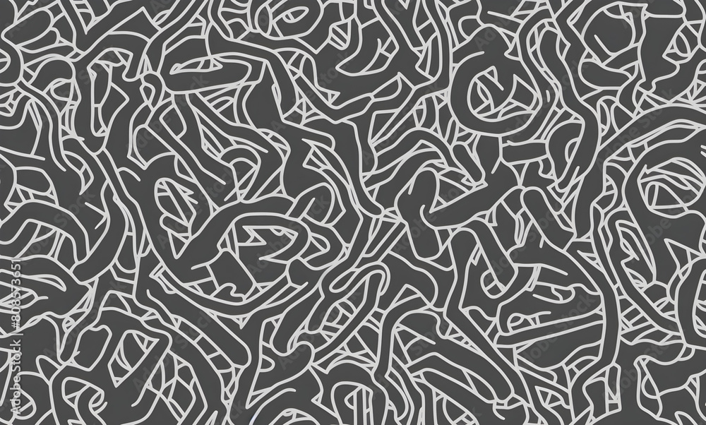 Black and white geometric pattern. Abstract seamless pattern. AI generated. Black and white geometric pattern. Abstract seamless pattern. AI generated.