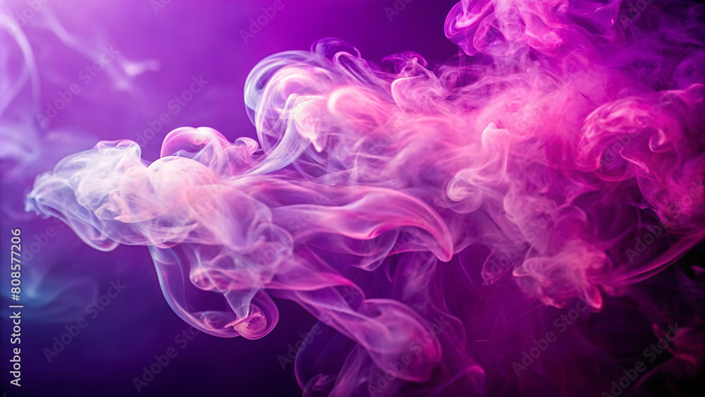 White Smoke Wave on Pink and Purple Background White Smoke Wave on Pink and Purple Background