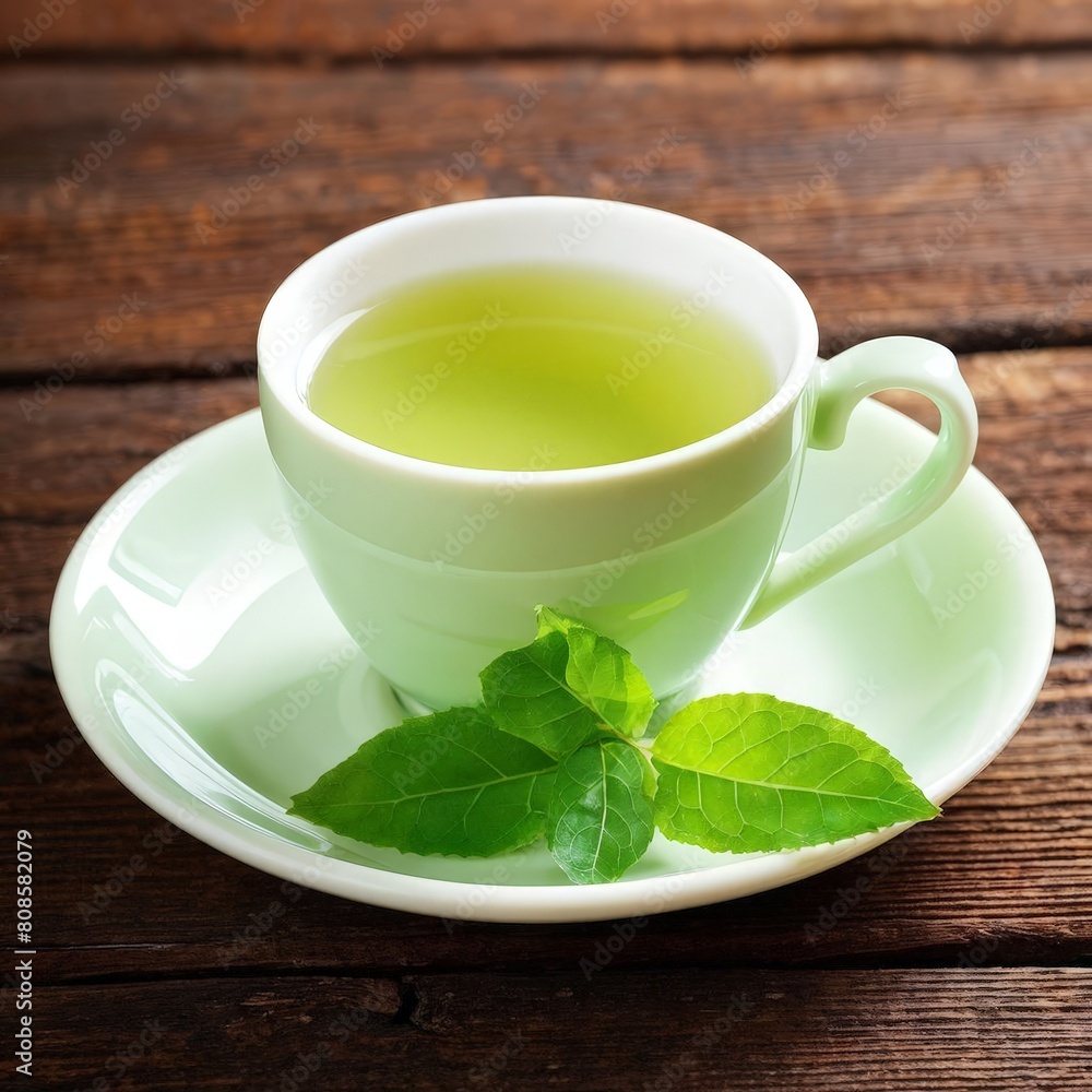 Tea Served in a Cozy Setting with Fresh Herbs and Spices Tea Served in a Cozy Setting with Fresh Herbs and Spices