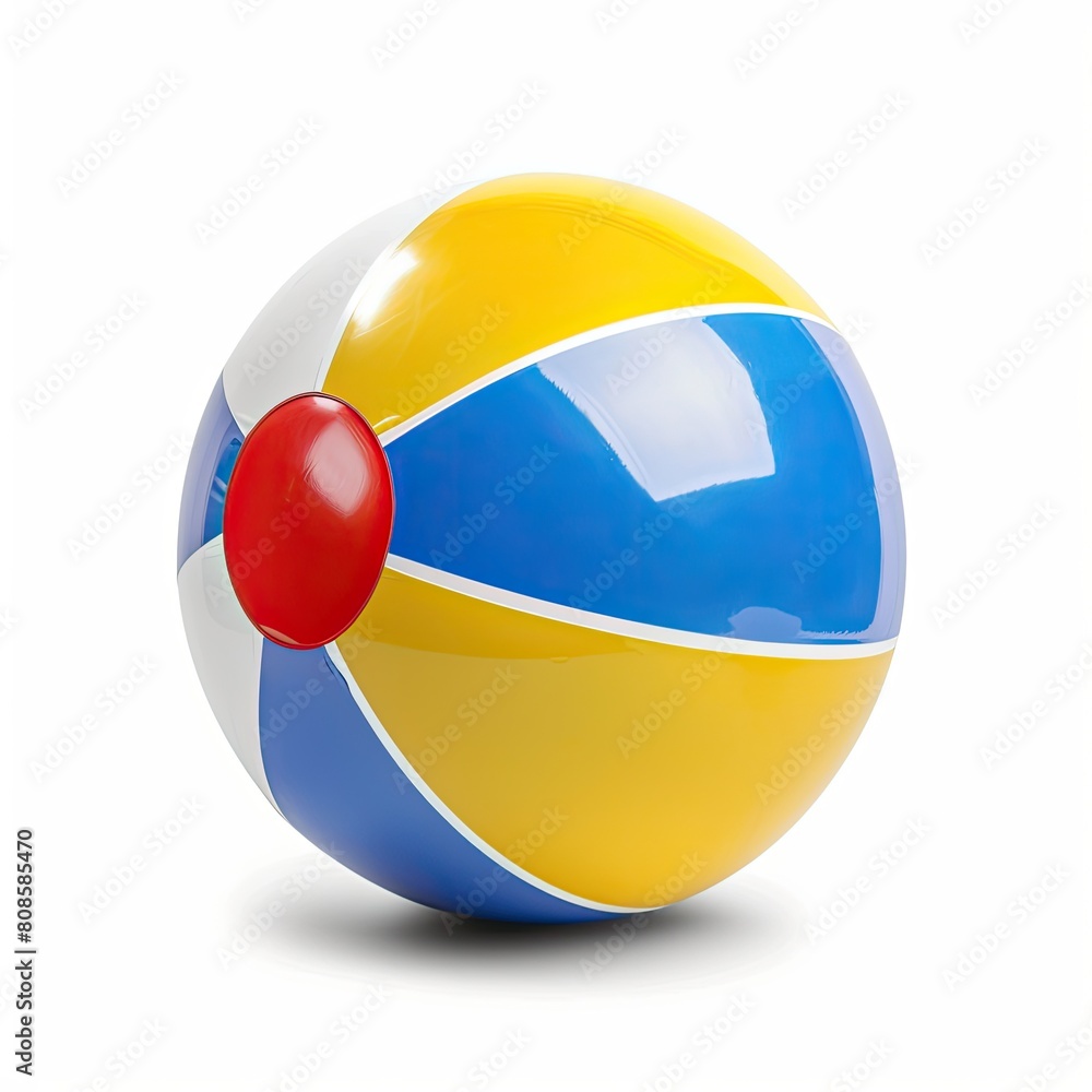Beach ball isolated on white background  