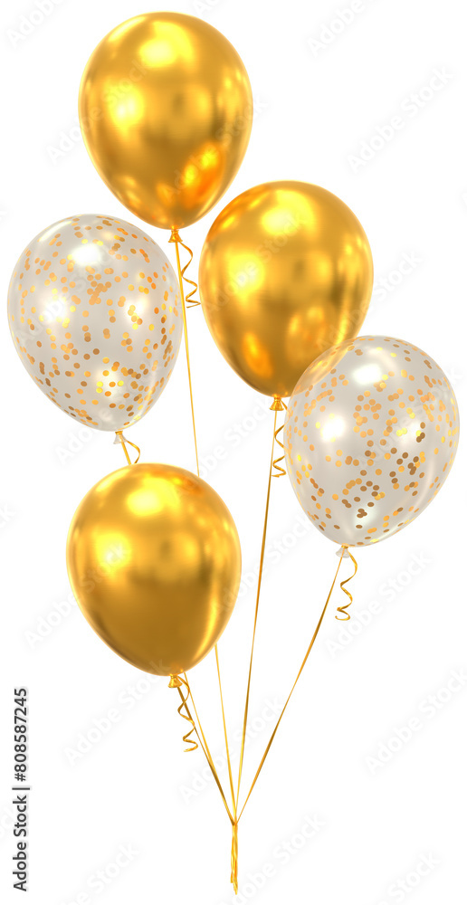 Gold and transparent celebration balloons
Gold and transparent celebration balloons