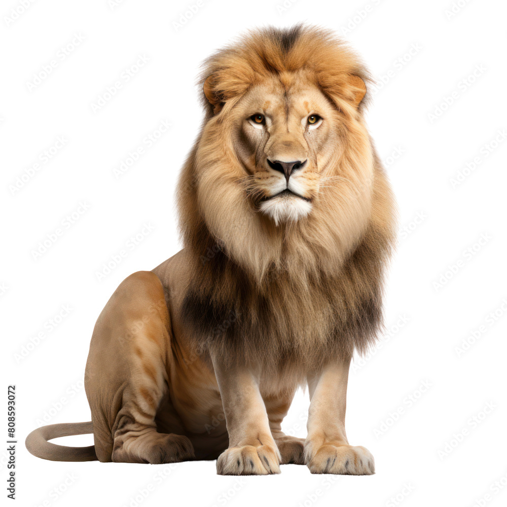 This lion is the king of the jungle. It is strong, powerful, and fearless. It is a symbol of courage and strength.