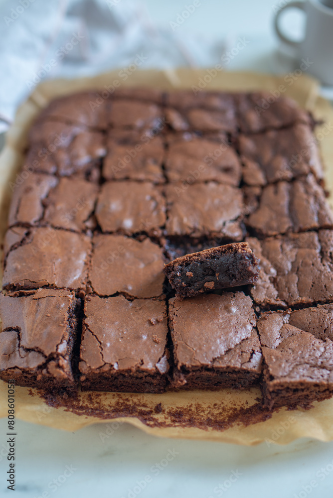 Fotografie Chocolate frosted brownies
