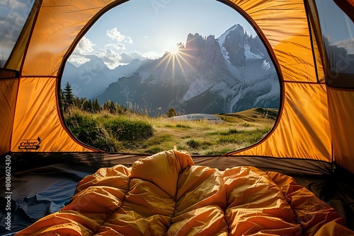 Morning Moments: A Tent's View of Mountain Magic