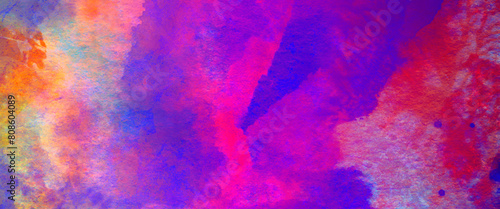 Vector abstract watercolor painting textured on white paper background with painting colorful watercolor illustration banner, wallpaper