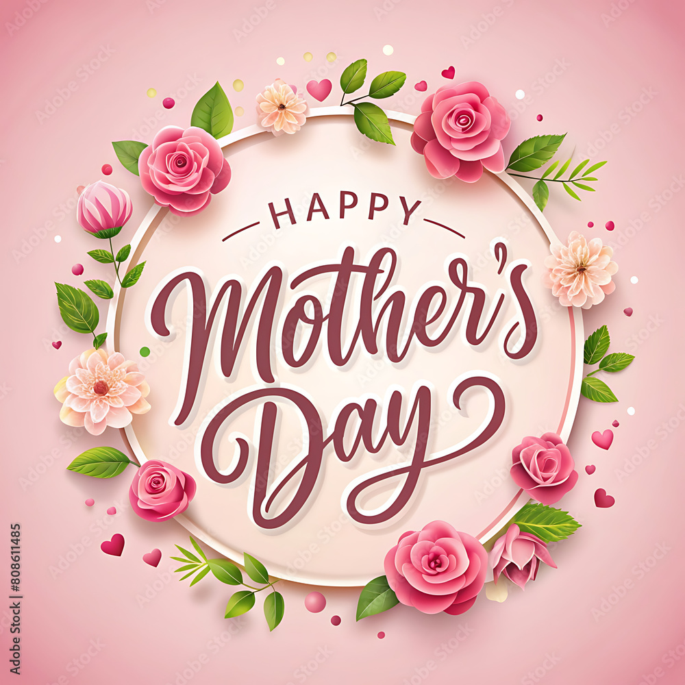 Mother's day love greeting background
