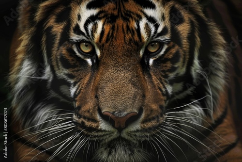 Majestic Tiger Portrait Close-up