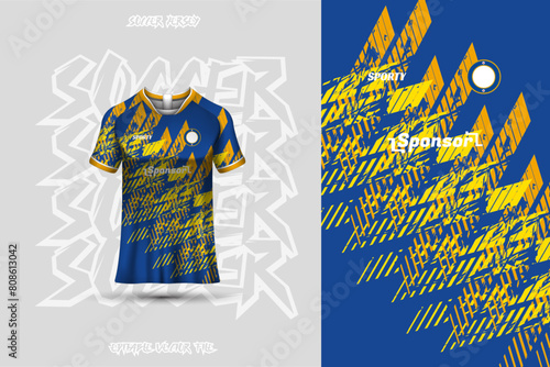 Football jersey design template, suitable for jersey design, background, poster.