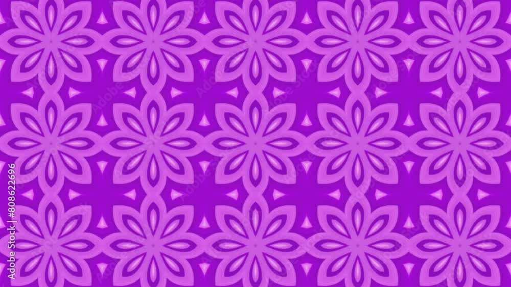 Abstract purple geometric seamless pattern background. Abstract Kaleidoscope Loop. Fast Psychedelic Colorful Kaleidoscope VJ background. Abstract purple geometric seamless pattern background. Abstract Kaleidoscope Loop. Fast Psychedelic Colorful Kaleidoscope VJ background.