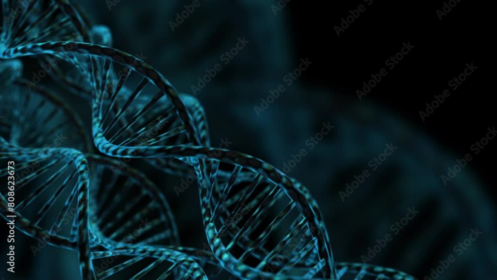 DNA structure animated background