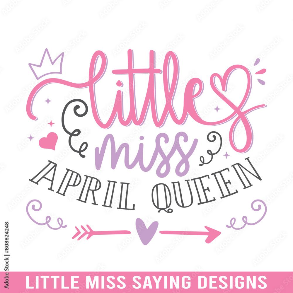 Little miss april svg design Little miss april svg design