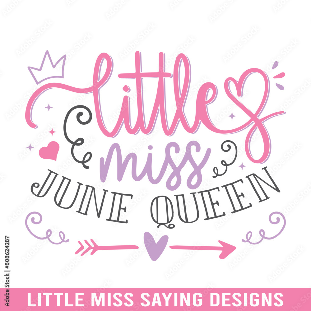 Little miss june svg design Little miss june svg design