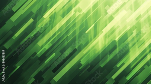 Lines of green abstract modern background