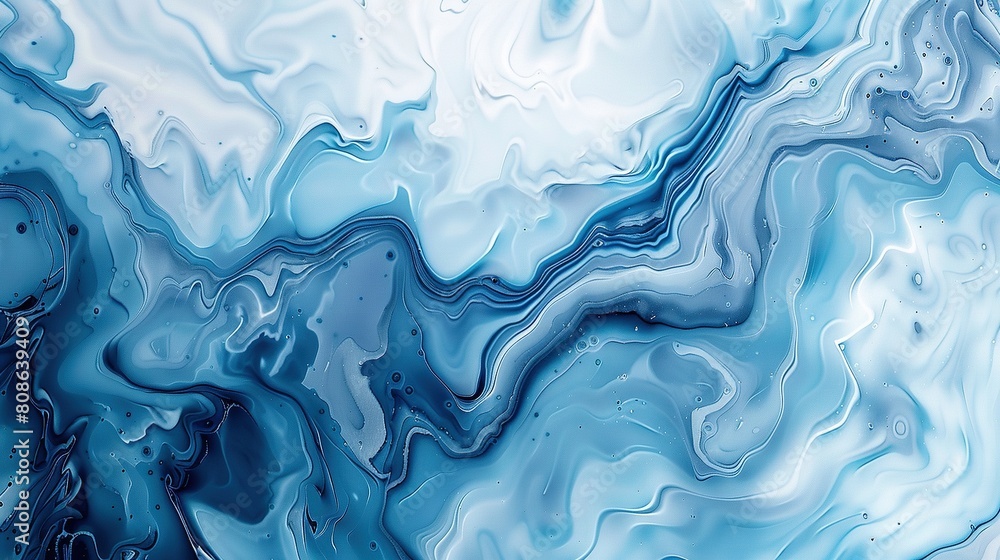 Abstract background of blue and white ink in water Abstract background of blue and white ink in water
