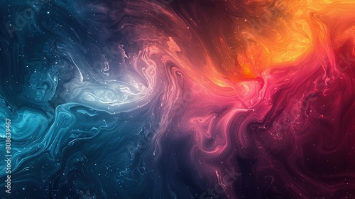 Abstract colorful paint swirl background. Fantasy fractal texture background