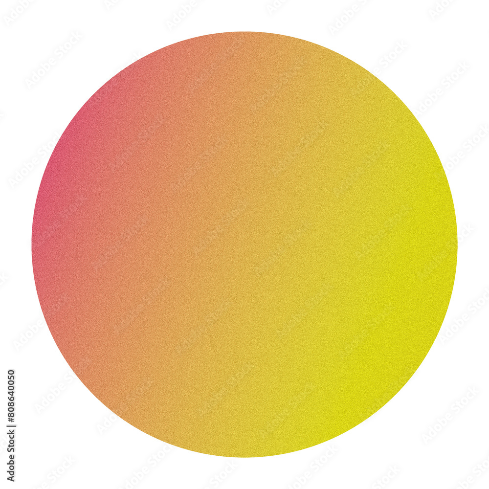 Textured circular gradient in pink and yellow, ideal for backgrounds or graphic elements
