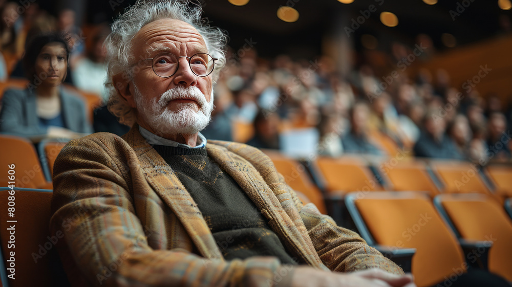 expert on law explaning his thoughts to auditorium,generative ai expert on law explaning his thoughts to auditorium,generative ai
