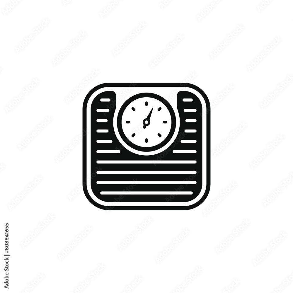 Weight scale icon isolated on transparent background Weight scale icon isolated on transparent background