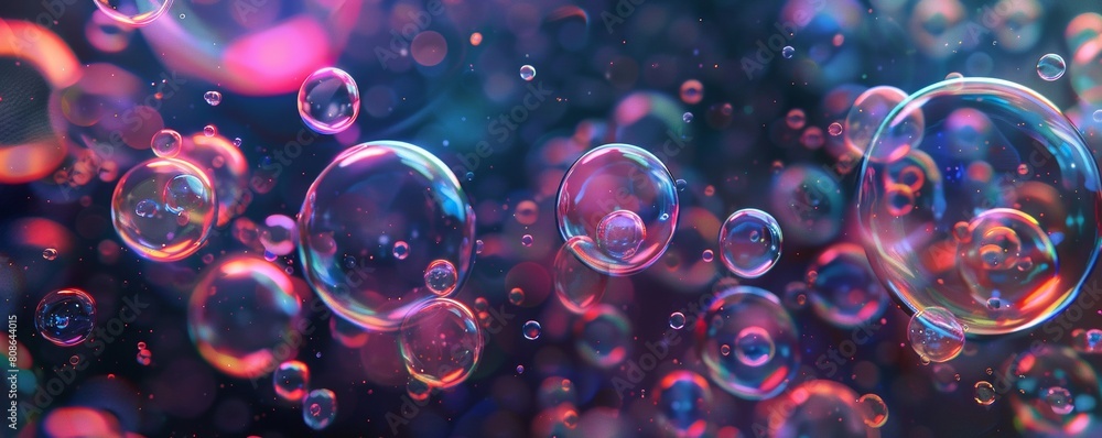 Colorful Bubbles in Dreamy Light Colorful Bubbles in Dreamy Light