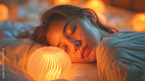 Serene sleep with asmr ambiance photo