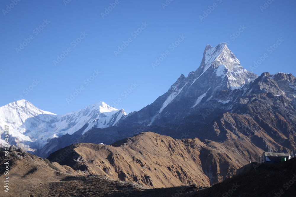 Beautiful view seen from Mardi Himal View Point, Nepal. Beautiful view seen from Mardi Himal View Point, Nepal.