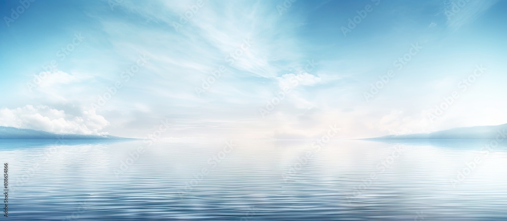 Fototapeta premium Gorgeous copy space image showcasing a serene water backdrop