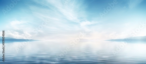 Gorgeous copy space image showcasing a serene water backdrop