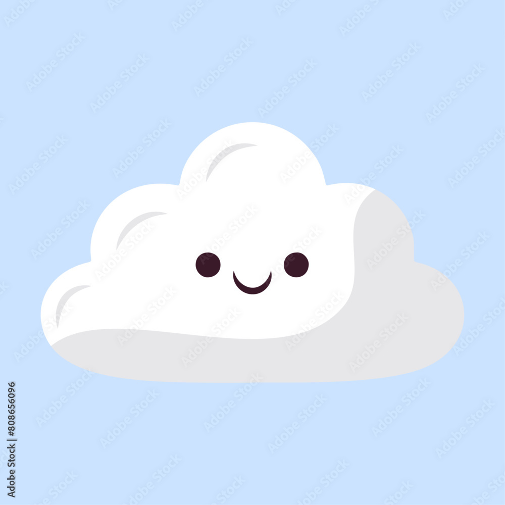 Cute Cloud Raining And Smile Cartoon Cute Cloud Raining And Smile Cartoon