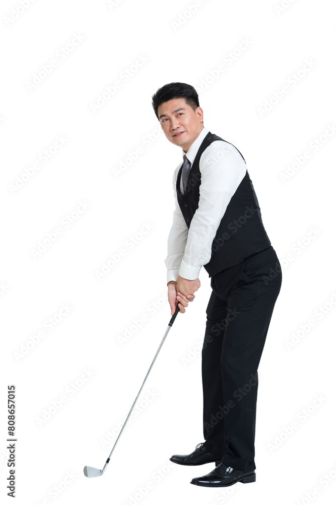 Shed middle-aged businessmen who play golf Shed middle-aged businessmen who play golf