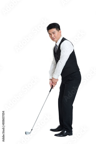 Shed middle-aged businessmen who play golf © Best View Stock