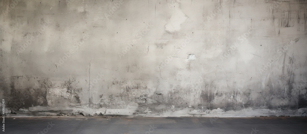 Obraz premium The grungy texture of the gray wall makes it perfect for showcasing a copy space image