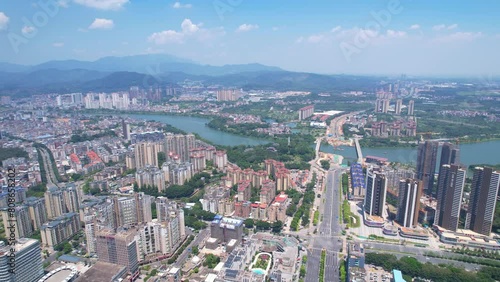 Wallpaper Mural Aerial photography of Zengcheng District, Guangzhou, China Torontodigital.ca