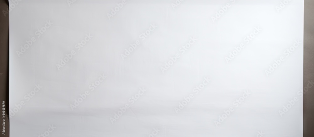 Obraz premium An aerial perspective of a blank white paper with ample room for text or images