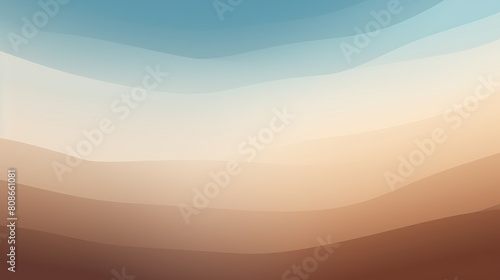 Beige brown blue retro grainy gradient background