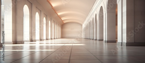 Spacious hallway with ample copy space image