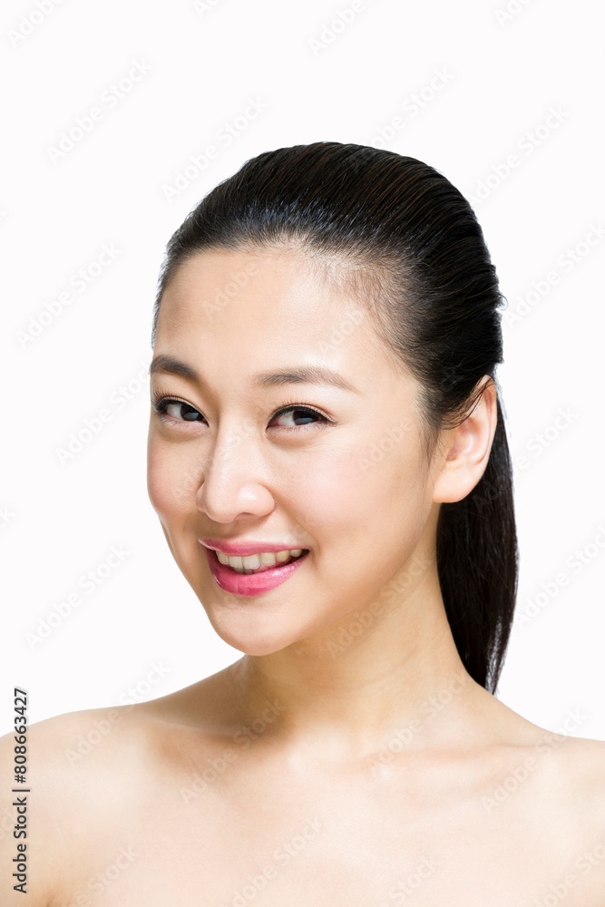 Shed young woman beauty Shed young woman beauty
