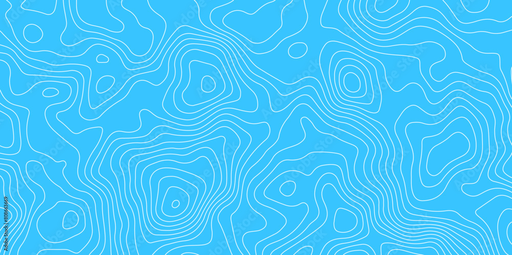 Sky blue topology and topography vector curved wallpaper for print works
