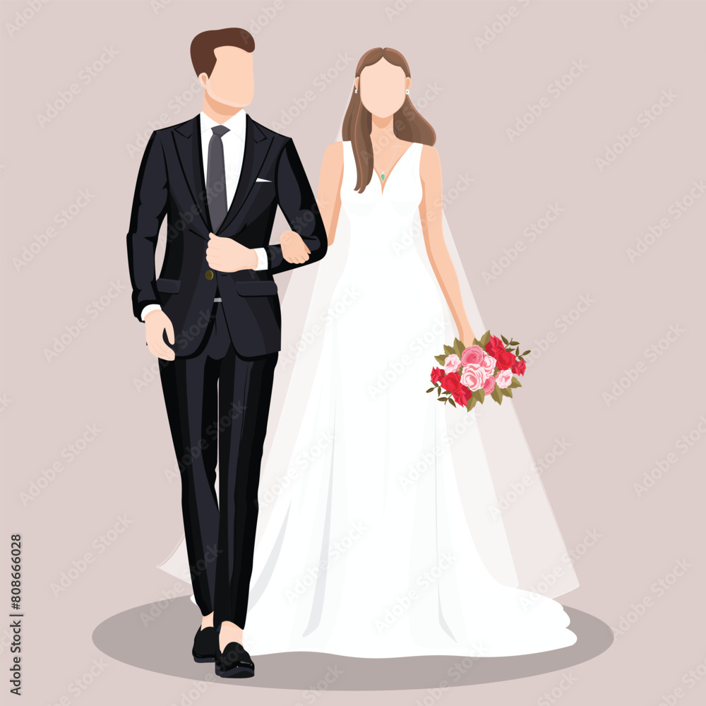 Wedding couple. Bride and groom Wedding couple. Bride and groom