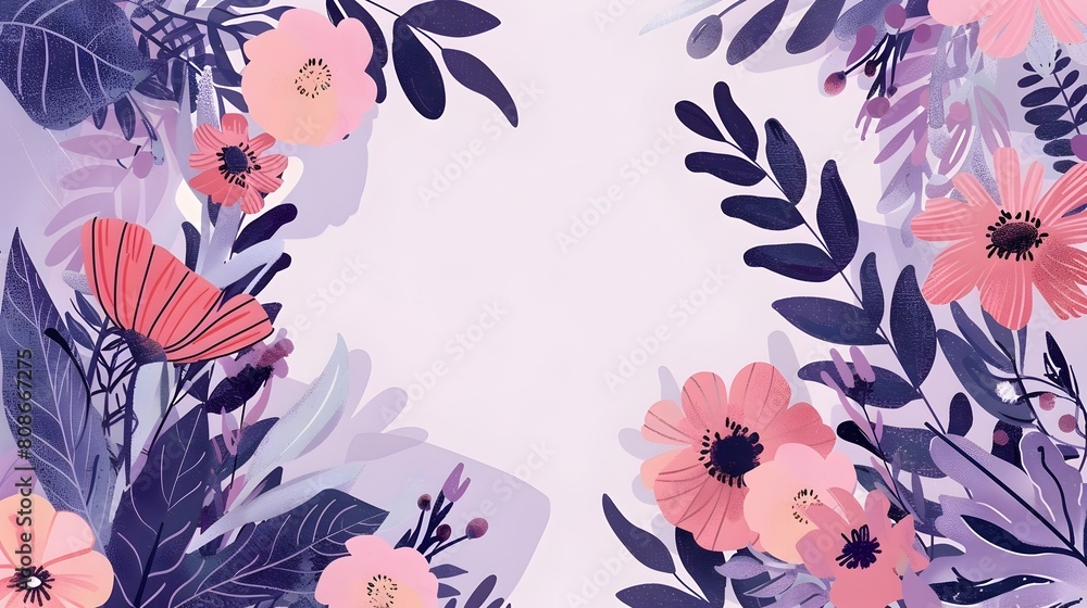 Vibrant Floral with Botanical Designs and Lush Foliage Patterns for Creative and Elegant Backgrounds