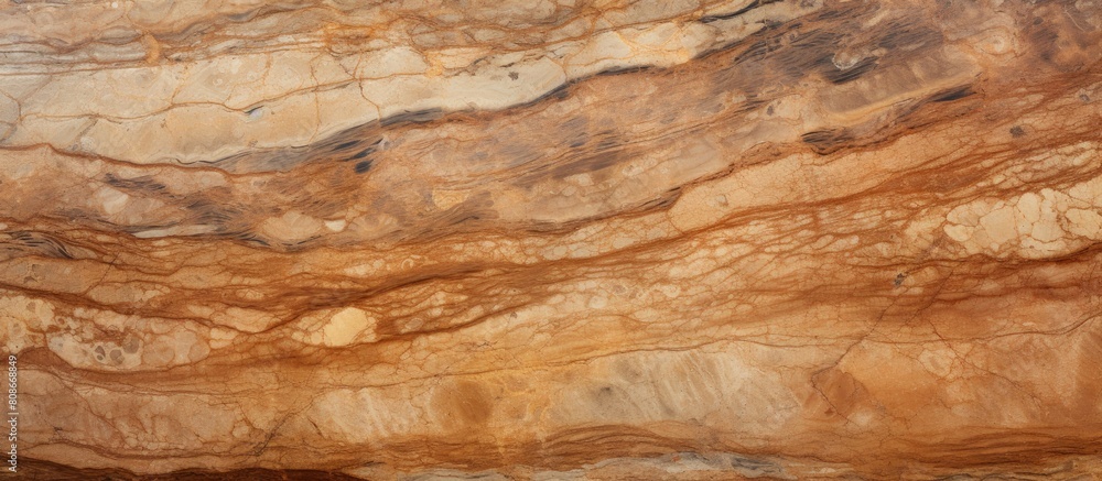 Close up of a brown textured surface resembling slate stone granite or travertine with copy space image Close up of a brown textured surface resembling slate stone granite or travertine with copy space image