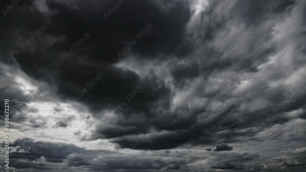 stormy sky timelapse, dark dramatic clouds, thunderstorm, rain and wind, extreme weather, abstract background
stormy sky timelapse, dark dramatic clouds, thunderstorm, rain and wind, extreme weather, abstract background